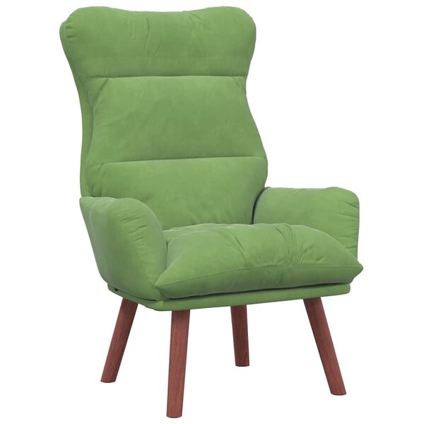 vidaXL fauteuil Vert clair 69 x 74 x 93 cm Velours