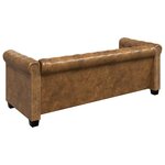 vidaXL Ensemble de canapé Chesterfield à 2 et 3 places marron