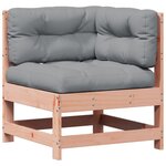 vidaXL Salon de jardin 6 Pièces avec coussins bois massif Douglas