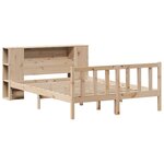 vidaXL Lit bibliothèque sans matelas 160x200 cm bois massif de pin