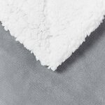 vidaXL Jeté Gris 220 x 240 cm Toison