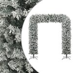 vidaXL Arche de sapin de Noël à flocons de neige 240 cm