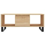 vidaXL Table basse Chêne sonoma 90x50x36 5 cm Bois d'ingénierie