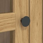 vidaXL Meuble avec Portes en Verre BODO Marron miel