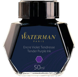 Waterman encre pour stylo plume  couleur violet délicat  flacon 50 ml