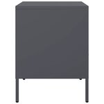 vidaXL Table de chevet anthracite 36x39x50 5 cm acier laminé à froid