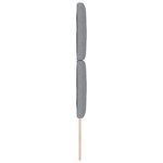 vidaXL Tête de lit LED Gris clair 80 cm tissu