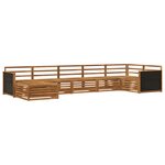 vidaXL Ensemble de canapés d'extérieur 7 Pièces Naturel