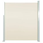 vidaXL Auvent latéral rétractable 120 x 300 cm Blanc cassé