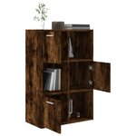 vidaXL Armoire de rangement Chêne fumé 60x29 5x90 cm