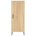 vidaXL Buffet haut Chêne sonoma 34 5x34x180 cm Bois d'ingénierie