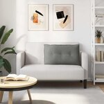 vidaXL Coussin de Dos Gris foncé 80 x 50 cm Tissu en microfibre