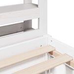 vidaXL Cadre de lit sans matelas blanc 140x200 cm bois de pin massif