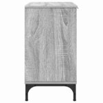 vidaXL Meuble de Lavabo de Salle de Bain avec stockage Sonoma gris