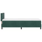 vidaXL Lit à ressorts avec matelas Vert foncé 80 x 200 cm Velours