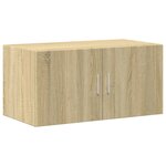 vidaXL Armoire de rangement chêne sonoma 80x42 5x225 cm