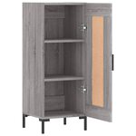 vidaXL Buffet Sonoma gris 34 5x34x90 cm Bois d'ingénierie