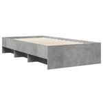 vidaXL Cadre de lit sans matelas sonoma gris 90x200 cm