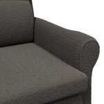 vidaXL Fauteuil Ergonomique Gris Foncé Tissu avec Pieds en Bois Standard