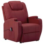 Vidaxl fauteuil releveur inclinable bordeaux similicuir