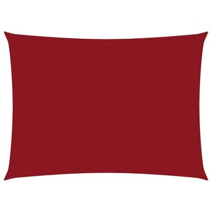 vidaXL Voile de parasol Tissu Oxford rectangulaire 3 5x5 m Rouge