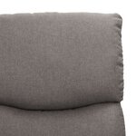 vidaXL Fauteuil Gris clair Tissu