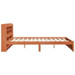 vidaXL Cadre de lit avec stockage 2 Pièces Cire marron Bois de Pin Massif