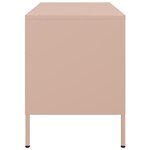 vidaXL Meubles TV 2 Pièces rose 68x39x50 5 cm acier