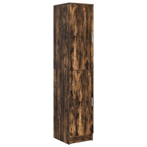 vidaXL Haut Armoire Chêne fumé 35 x 39 x 168 cm