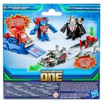 Hasbro G03385L10 - Ensemble de figurines Transformers One Optimus Prime vs Megatron