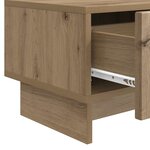vidaXL Meuble TV Chêne artisanal 147 x 34 5 x 30 cm Bois d'ingénierie