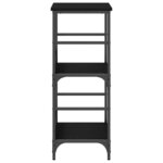 vidaXL Étagère Chêne noir 50x33x188.5cm Bois D'ingénierie