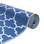 vidaXL Tapis d'extérieur ARAKIL Bleu 300 x 400 cm PP