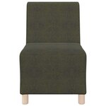 vidaXL Unité de Sofa Modulaire Sans Accoudoirs 2 Pièces Vert