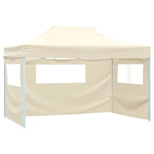 vidaXL Tente de fête 280 x 410 x 315 cm Crème Tissu Oxford