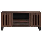 vidaXL Meuble TV marron 100x34x46 cm bois massif manguier
