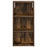 vidaXL Armoire murale de salle de bain Chêne Fumé 30 x 16 x 62 5 cm