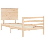 vidaXL Cadre de lit sans matelas bois massif