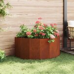 vidaXL Jardinière Rouillé 120 x 60 x 50 cm