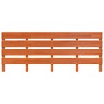 vidaXL Tête de lit Marron cire 200.5 x 3 x 80 cm Bois massif en pin