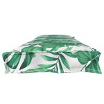 vidaXL Coussin de palette Floral Motif de feuille 180 x 40 x 8 cm