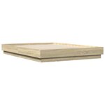 vidaXL Cadre de lit sans matelas chêne sonoma 140x200 cm
