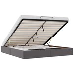 vidaXL Cadre de lit ottoman sans matelas gris 160x200 cm similicuir