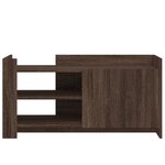 vidaXL Table basse chêne marron 100x50x50 cm bois d'ingénierie