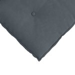 vidaXL Coussin de Dos Gris foncé 60 x 50 cm Tissu en velours côtelé