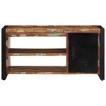 vidaXL Banc à chaussures Multicolore 100x40x50 cm Bois de récupération massif