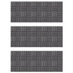 vidaXL Carreau de terrasse 30 Pièces Gris 30 x 30 cm Bois d'acacia