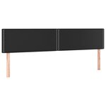 vidaXL Tête de lit à LED Noir 180x5x78/88 cm Similicuir