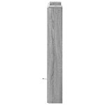 vidaXL Armoire tête de lit avec LED sonoma gris 100x16 5x103 5 cm