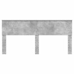 vidaXL Tête de lit Gris béton 180 cm Bois d'ingénierie